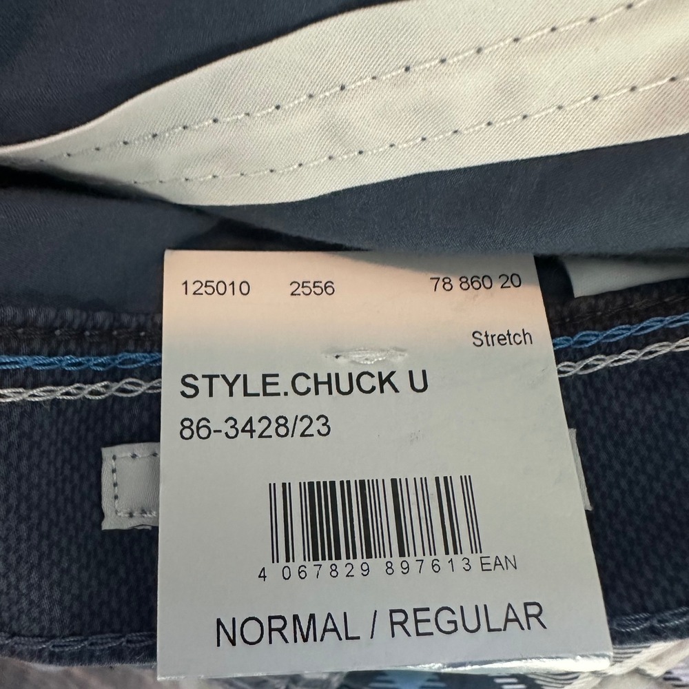 Brax Mens Chuck Modern Fit Ultralight Stretch Pants Navy Blue 42 x 34 NEW - Picture 10 of 10